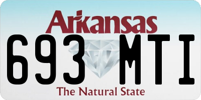 AR license plate 693MTI