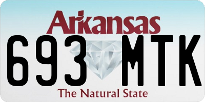 AR license plate 693MTK