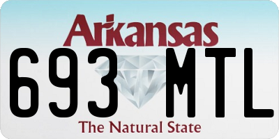 AR license plate 693MTL