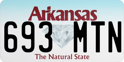 AR license plate 693MTN