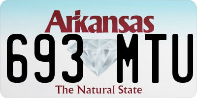 AR license plate 693MTU