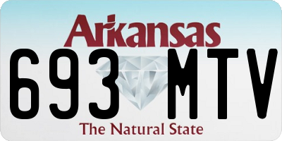 AR license plate 693MTV