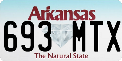 AR license plate 693MTX