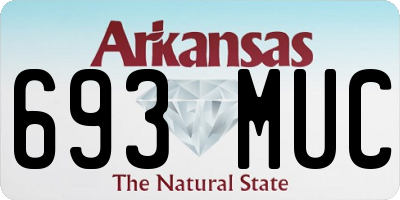 AR license plate 693MUC