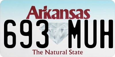AR license plate 693MUH