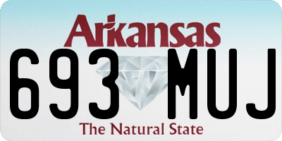 AR license plate 693MUJ