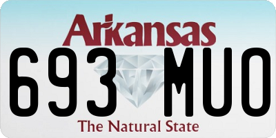 AR license plate 693MUO