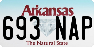 AR license plate 693NAP