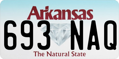 AR license plate 693NAQ