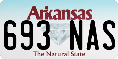 AR license plate 693NAS