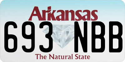 AR license plate 693NBB