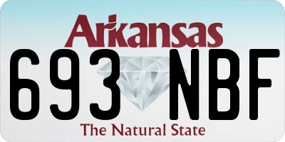 AR license plate 693NBF