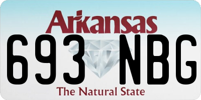 AR license plate 693NBG