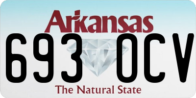 AR license plate 693OCV