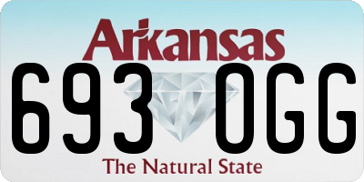 AR license plate 693OGG