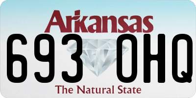 AR license plate 693OHQ