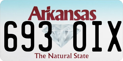 AR license plate 693OIX