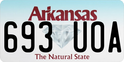 AR license plate 693UOA