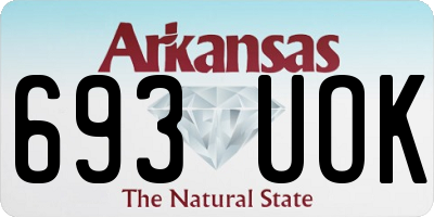 AR license plate 693UOK