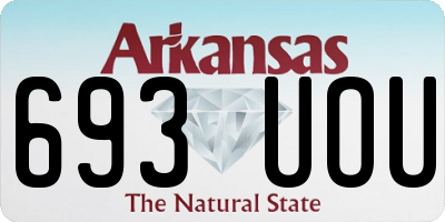 AR license plate 693UOU
