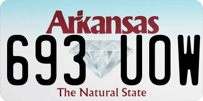 AR license plate 693UOW