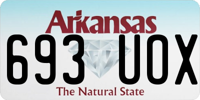 AR license plate 693UOX