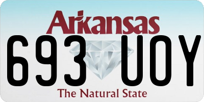 AR license plate 693UOY