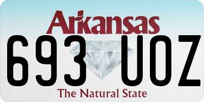 AR license plate 693UOZ
