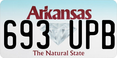 AR license plate 693UPB