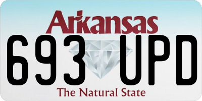 AR license plate 693UPD