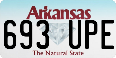 AR license plate 693UPE