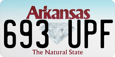 AR license plate 693UPF