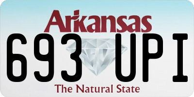 AR license plate 693UPI