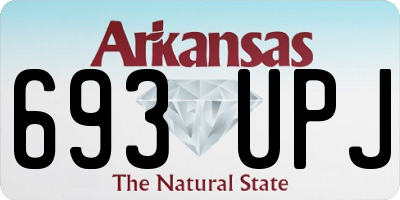 AR license plate 693UPJ