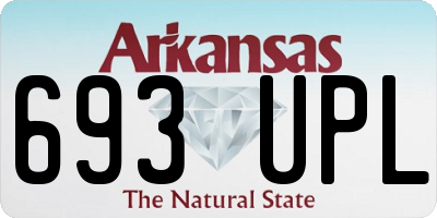 AR license plate 693UPL