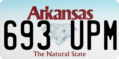 AR license plate 693UPM