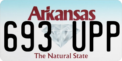 AR license plate 693UPP
