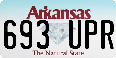 AR license plate 693UPR