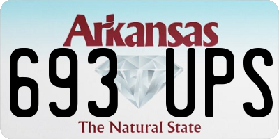 AR license plate 693UPS