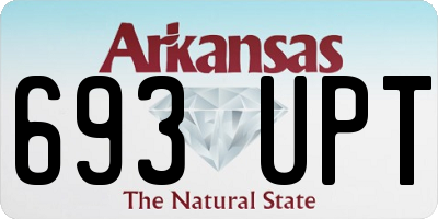 AR license plate 693UPT