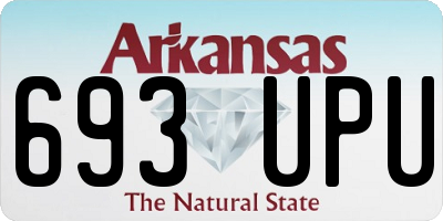 AR license plate 693UPU
