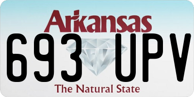 AR license plate 693UPV