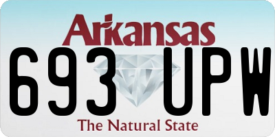 AR license plate 693UPW