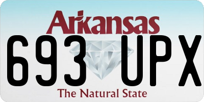 AR license plate 693UPX