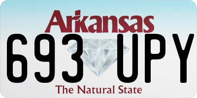 AR license plate 693UPY