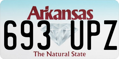 AR license plate 693UPZ