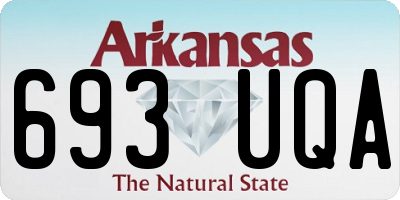AR license plate 693UQA