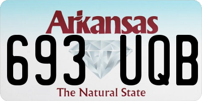 AR license plate 693UQB