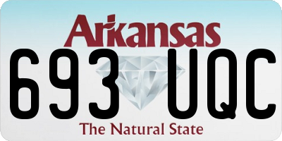 AR license plate 693UQC