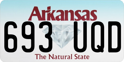 AR license plate 693UQD